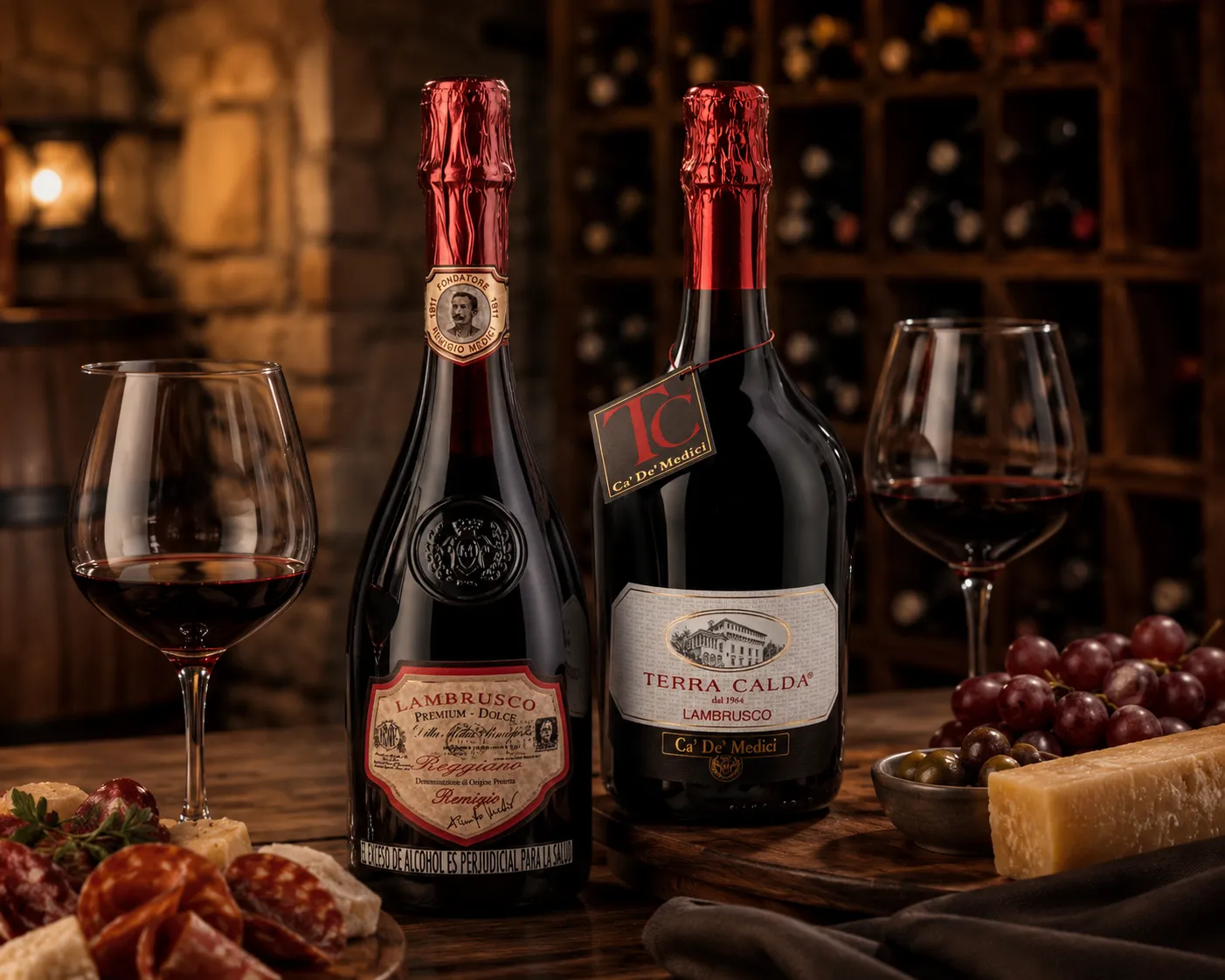 Lambruscos de Emilia Romagna Italia, Ca'de'Medici