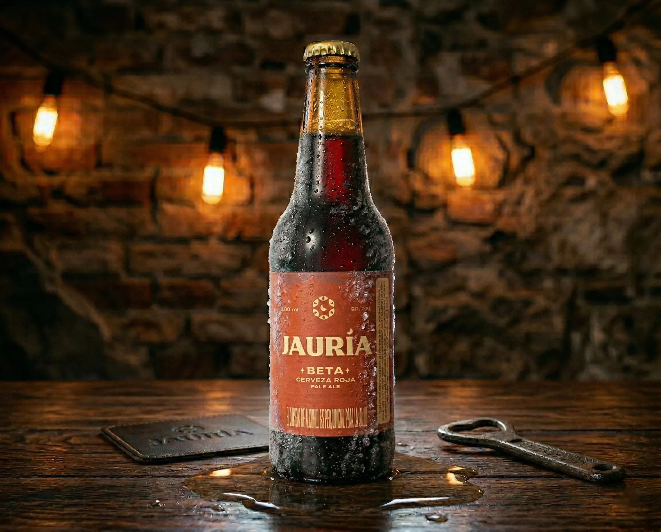 Cerveza Artesanal JAURÍA, Cerveza Roja Pale Ale, Medellín Colombia